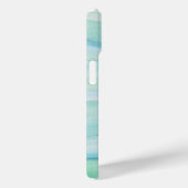 Blauw Groen Abstract Waterverf Patroonlagen Case-Mate iPhone Case (Achterkant / Rechts)