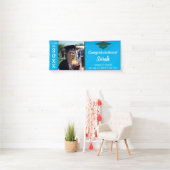 Blauw & Groen Afstuderen Fotoklas van 2025 Spandoek (Insitu)