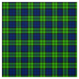 Blauw Groen Campbell Abercrombie Blackwatch Plaid Stof