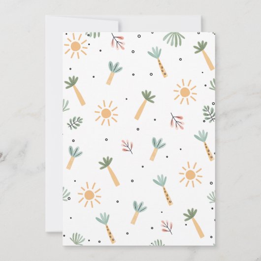 Blauw Groen Een Dino Mite Dinosaurus 1e Verjaardag Kaart (Achterkant)