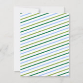 Blauw & Groen Eenvoudig Modern Bedankt (Achterkant)