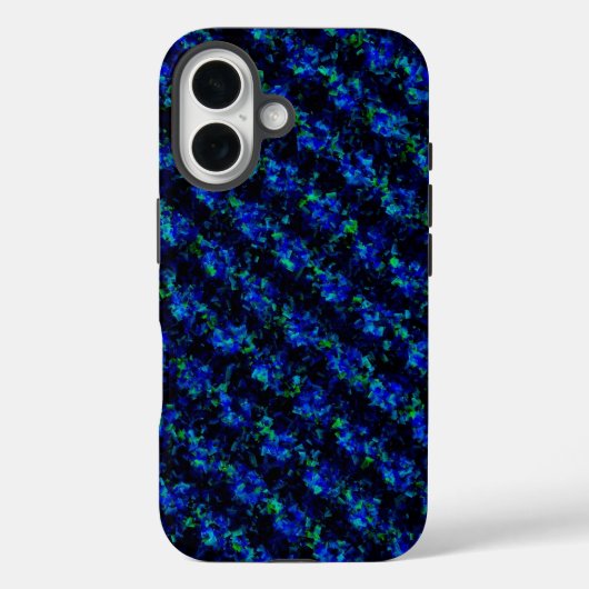 Blauw groen gebroken glazen patroon Case-Mate iPhone case (Achterkant)
