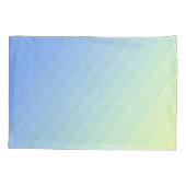 Blauw Groen Geel Ombre Kussensloop (Achterkant)