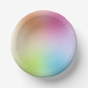 Blauw Groen Geel Oranje Roze Rood Paars Aangepast Papieren Kommen