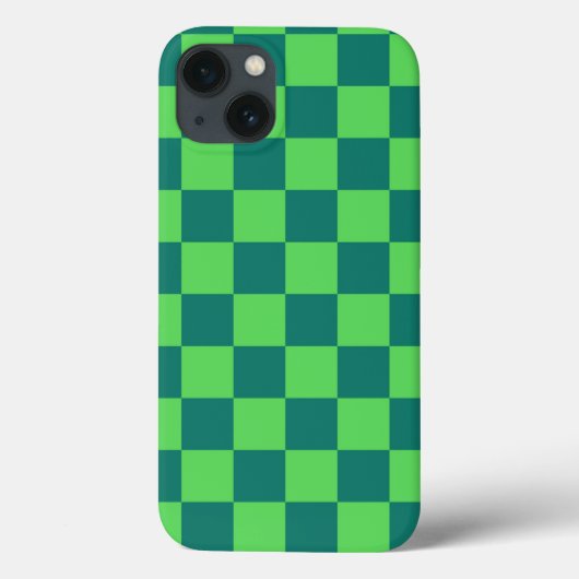 Blauw groen geruit gingham patroon Case-Mate iPhone case (Achterkant)