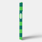 Blauw groen geruit gingham patroon Case-Mate iPhone case (Achterkant / Rechts)