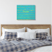 blauw groen gordelroos Thunder_Cove Canvas Afdruk (Insitu (Slaapkamer))