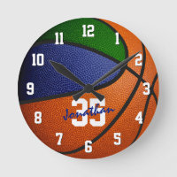Blauw Groen Jongens Meisjes Basketbal Gepersonalis