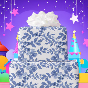 Blauw-groen lederen patroon cadeaupapier