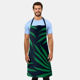 blauw groen lef tribaal patroon Afrika Schort