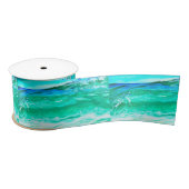 Blauw/groen maui golfpatroon Thunder_Cove Lint (Spoel)