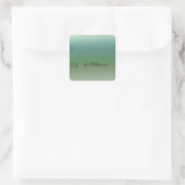 Blauw Groen Ombre Cadeau Label (Tas)