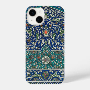 Blauw groen Oranje Blauwgroen  Arabisch patroon iPhone 14 Hoesje