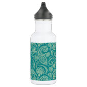 Blauw Groen Paisley Waterfles (Rechts)
