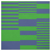 Blauw Groen Patchwork Strepen Design Stof (Swatch)