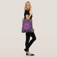 Blauw, groen, Pinks en Paars Geometric Mandala