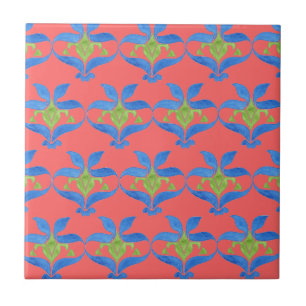 Blauw, groen, rode Tegel voor nieuwe patroonpatron Tegeltje