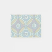 Blauw Groen Rustiek Boho Geometrisch Cirkelpatroon Post-it® Notes (Voorkant)