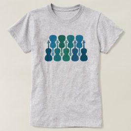Blauw Groen Viool T-Shirt voor Vrouwen