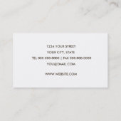 Blauw groen Visitekaartje (Achterkant)