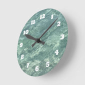 Blauw Groen Water Blauwgroen Abstract Strand Kust Ronde Klok (Hoek)