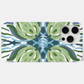 Blauw Groen Wit Abstract  Tegel Case-Mate iPhone Case (Achterkant (horizontaal))