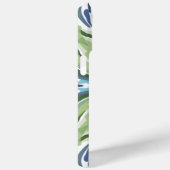 Blauw Groen Wit Abstract  Tegel Case-Mate iPhone Case (Achterkant / Rechts)