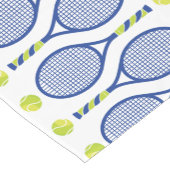 💙 🎾 blauw, groen, wit 🎾 korte tafelloper (Hoek)