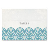 Blauw Groen Zee Waves Plaatsnaam Kaart (Voorkant)