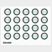 Blauw groen zwart blad body scrub labels (Vel)