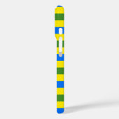 Blauw-groene en gele strepen ontwerp Case-Mate iPhone case (Achterkant / Links)