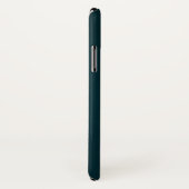 Blauw-Groene Faux Metallic Moderne Dynamische Golv Case-Mate iPhone Case (Achterkant / rechts)