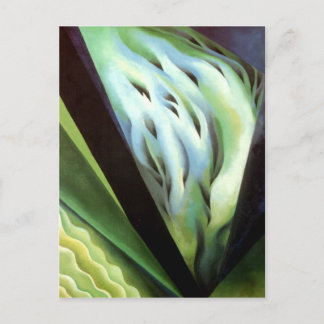 Blauw-groene muziek briefkaart