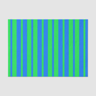 Blauw groene stijlvolle strepen patroonontwerp tissuepapier