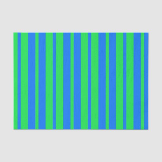 Blauw groene stijlvolle strepen patroonontwerp tissuepapier (Voorkant)
