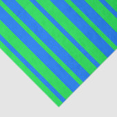 Blauw groene stijlvolle strepen patroonontwerp tissuepapier (Detail)