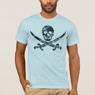 blauw groene vlecht t-shirt