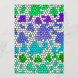 BLAUW GROENWITTE OCEAAN MOSAIC DIGITAL BACKGR