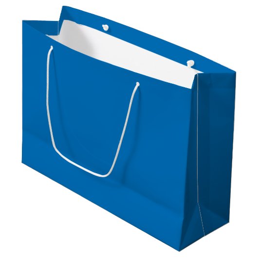Blauw Groot Cadeauzakje (Voorkant Gekanteld)