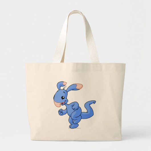 Blauw Grote Tote Bag (Voorkant)