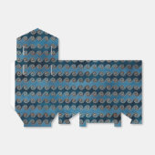 Blauw Grunge Nautical Bedankdoosjes (Uitgevouwen)