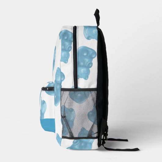 Blauw Gummy Beer Pattern Bedrukte Rugzak (Rechts)