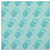 Blauw Gummy Beer Pattern Stof (Swatch)