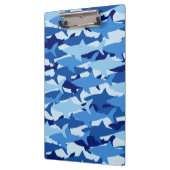 Blauw haaienpatroon klembord (Links)