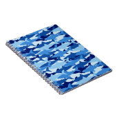 Blauw haaienpatroon notitieboek (Rechterzijde)