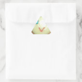 Blauw Haar Emoji Art Print/Grafisch Driehoek Sticker (Tas)