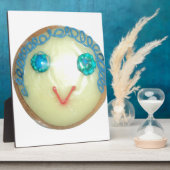 Blauw Haar Emoji Art Print/Grafisch Fotoplaat (Zijkant)