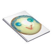 Blauw Haar Emoji Art Print/Grafisch Notitieboek (Rechterzijde)