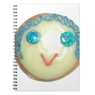 Blauw Haar Emoji Art Print/Grafisch Notitieboek