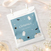 Blauw Halloween Baby shower Bedankzakje (Geknipt)